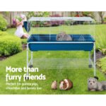 i.Pet Rabbit Cage Hutch 106cm Indoor Enclosure Carrier - Image 4