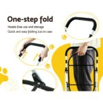 i.Pet Pet Stroller Dog Pram Large Cat Carrier Travel Foldable 4 Wheels Double - Image 7