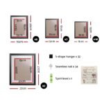 Artiss Photo Frames Art Holder 30PCS 8x10" 5x7" 4x6" 3.5x5" Black - Image 2
