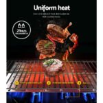 Grillz Portable Gas BBQ Grill 2 Burners with 2 Plates - Image 4