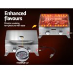 Grillz Portable Gas BBQ Grill 2 Burners with 2 Plates - Image 7