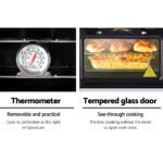 Devanti Portable Gas Oven LPG Silver - Image 3