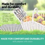 Alfresco 2 Person Picnic Basket Set Willow Vintage Baskets Insulated Blanket Bag - Image 6