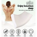 Giselle Bedding Natural Latex Pillow 2-Zone Twin Pack - Image 2