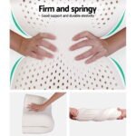 Giselle Bedding Natural Latex Pillow 2-Zone Twin Pack - Image 3