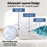 Giselle Bedding Shredded Memory Foam Pillow Adjustable Loft - Image 4