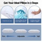 Giselle Bedding Shredded Memory Foam Pillow Adjustable Loft - Image 5