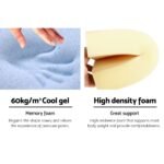 Giselle Bedding Wedge Pillow White & Blue - Image 5