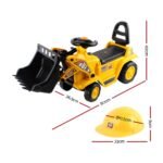 Keezi Ride On Car Toys Kids Excavator Bulldozer Sandpit Digger Car Pretend Play - Image 2