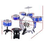 Keezi 11 Piece Kids Drum Set - Image 2
