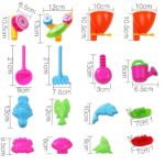 Keezi Kids Sandpit Pretend Play Sets Beach Toys Outdoor Sand Water Table Set - Image 3