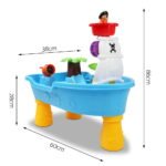 Keezi Kids Sandpit Pretend Play Set Sand Water Table Outdoor Beach Toy Children - Image 2