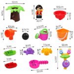 Keezi Kids Sandpit Pretend Play Set Sand Water Table Outdoor Beach Toy Children - Image 3