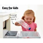 Cefito Pull Out Bin Kitchen Double Basket 2X15L White - Image 4