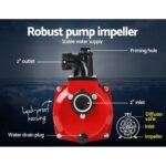 Giantz Petrol Water Pump 2" High Flow Transfer Fire Fighting Irrigation - Image 5