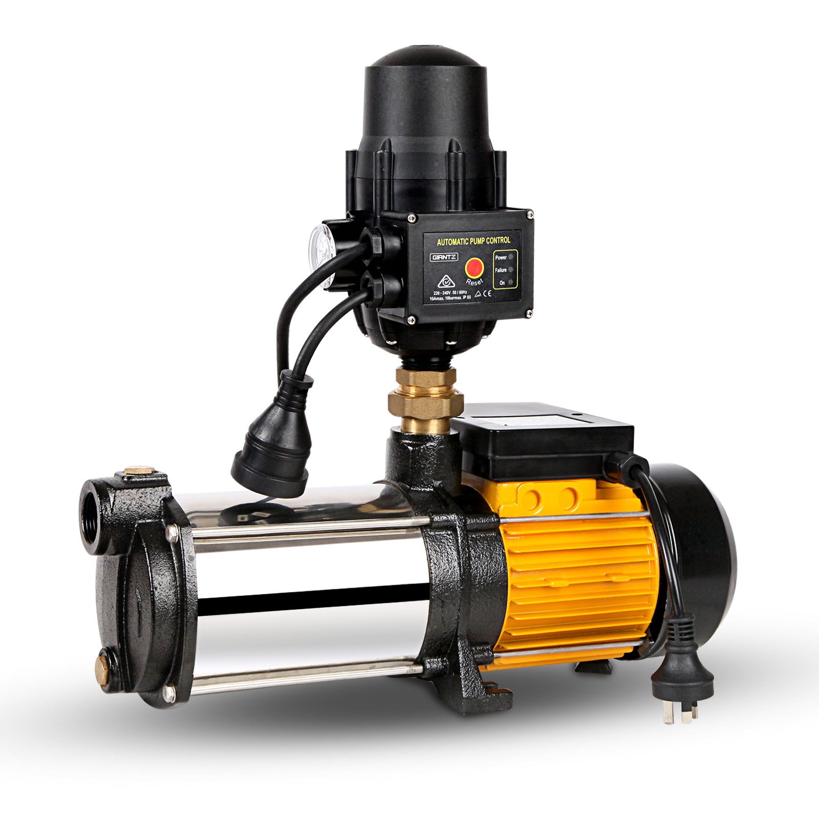 PUMP-ST4-20-OG-TPC-202511271802-00 Giantz Garden Water Pump High Pressure 2000W Max 4-Stage Tank Irrigation Transfer Booster Pump Black - Image 1
