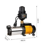 Giantz Garden Water Pump High Pressure 2000W Max 4-Stage Tank Irrigation Transfer Booster Pump Black - Image 2
