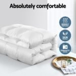 Giselle Bedding 700GSM Duck Down Feather Quilt King - Image 2