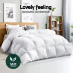 Giselle Bedding 700GSM Duck Down Feather Quilt Duvet Doona Winter Blanket Single - Image 3