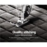 Giselle Bedding Faux Mink Quilt Charcoal Queen - Image 6
