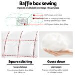 Giselle Bedding 700GSM Goose Down Feather Quilt Double - Image 5