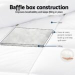 Giselle Bedding 800GSM Goose Down Feather Quilt Winter Blanket Duvet Comforter Single - Image 5