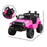 Rigo Kids Electric Ride On Car Jeep Toy Cars Remote 12V Pink - Image 2