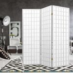 Artiss 3 Panel Room Divider Screen 131x179cm White - Image 6