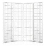 Artiss 4 Panel Room Divider Screen 174x179cm White - Image 5