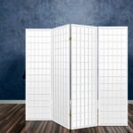 Artiss 4 Panel Room Divider Screen 174x179cm White - Image 7