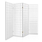 Artiss 4 Panel Room Divider Screen 174x179cm White - Image 8