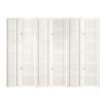 Artiss 6 Panel Room Divider Screen 265x179cm Nova White - Image 3