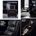 Artiss Recliner Armchair Brown Faux Leather Bolivia - Image 4
