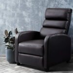 Artiss Recliner Armchair Brown Faux Leather Bolivia - Image 7