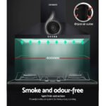 Devanti 600mm Range Hood 60cm Rangehood Black - Image 3