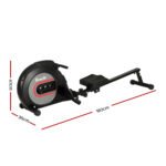 Everfit Rowing Machine Rower Elastic Rope Resistance Fitness Home Cardio Black - Image 2