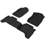 Weisshorn Car Floor Mats Rubber Fits Ford Ranger PX PX2 PX3 Dual Cab 2011-2022 3D - Image 2