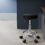 Artiss Salon Stool Round Swivel Chairs - Image 5