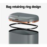 Devanti 38L Motion Sensor Bin Rubbish Automatic Grey - Image 4