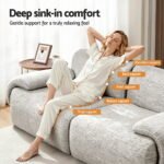 Artiss 2 Seater Sofa Modular Sectional Sofas Couch Bed No Assembly Living Room Grey - Image 6