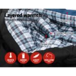 Weisshorn Sleeping Bag Double Pillow Thermal Camping Hiking Tent Blue -10&deg;C - Image 4