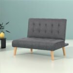 Artiss Sofa Bed Lounge Chair Couch 1 Seater Recliner Futon Bed Set Linen Grey - Image 7
