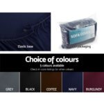 Artiss Sofa Cover Couch Covers 3 Seater Stretch Navy - Image 5