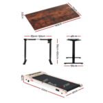 Artiss 360mm Treadmill Electric Walking Pad with 140cm Automatic Standing Desk - Image 2