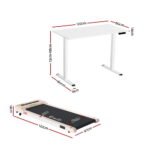 Artiss Treadmill with 120cm Automatic Standing Desk Electric Walking Pad - Image 2
