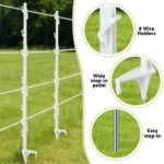 Giantz Electric Fence Posts 20pcs Electric Fence Poly White - Image 6