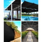 Instahut 90% Shade Cloth 1.83x30m Shadecloth Sail Heavy Duty Black - Image 4