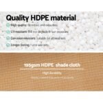 Instahut 90% Shade Cloth 3.66x20m Shadecloth Sail Heavy Duty Beige - Image 5