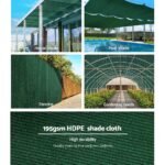 Instahut 90% Shade Cloth 3.66x20m Shadecloth Sail Heavy Duty Green - Image 4