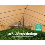 Instahut 50% Shade Cloth 3.66x30m Shadecloth Sail Heavy Duty Beige - Image 6
